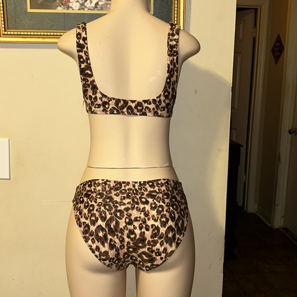 Aerie Animal Print Bikini & Top Set Size M - Picture 4 of 15